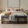 CLP Sitzbank Polson Samt Grau 150 x 37 cm