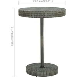vidaXL Gartenbar-Set 5-tlg. Grau