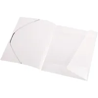 Eichner PP-Collegemappen A4 + 3 Flügelklappen und Eckspann-Gummi transparent