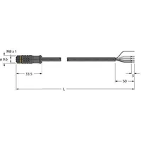 Turck Anschlussleitung PKGS4M-10/TXL