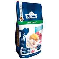 Dehner Premium Hundefutter, Trockenfutter getreidefrei, für ausgewachsene Hunde kleiner Rassen, Fisch / Lamm / Kartoffel, 4 kg