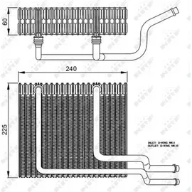 NRF Verdampfer, Klimaanlage 36151