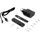 Emuca Ladegerät USB A+C Linky (81x12mm) (2 Ports), USB Ladegerät, Schwarz