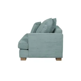 Soho Sessel Franka Webstoff 136 x 87 x 103 cm Grün mit Kissen