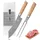 Zayiko Kinone Tranchier-Set 2-tlg. Braun/Silberfarben