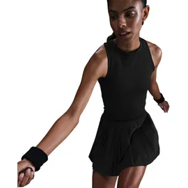 Nike Court Advantage High-Waist Falten-Tennisrock Damen Rock, schwarz - US: L