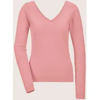 Madeleine V-Pullover mit Rücken-Ausschnitt Rosa 40/42