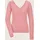 Madeleine V-Pullover mit Rücken-Ausschnitt Rosa 40/42