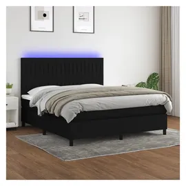 vidaXL Boxspringbett 180 x 200 cm Schwarz