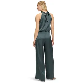 Vera Mont Overall "Damen mit Taschen", Damen, Gr. 34, Normalgrößen, grau (grau olive), Satin, Obermaterial: 98% Polyester, 2% Elasthan; Futter: 100% Polyester, festlich, figurumspielend, amerikanischer Ausschnitt, Overalls Overall, Material