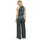 Vera Mont Overall "Damen mit Taschen", Damen, Gr. 34, Normalgrößen, grau (grau olive), Satin, Obermaterial: 98% Polyester, 2% Elasthan; Futter: 100% Polyester, festlich, figurumspielend, amerikanischer Ausschnitt, Overalls Overall, Material