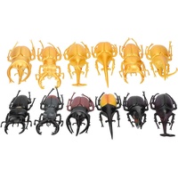Kunststoff realistischer Käfer, realistische Insekten Käfer Spielzeug für Halloween Neuheit Streich Dekorationen Party(B)