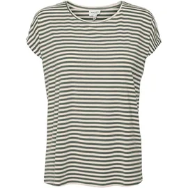 Vero Moda VMAVA Plain SS TOP Laurel Wreath/Stripes:Pristine M