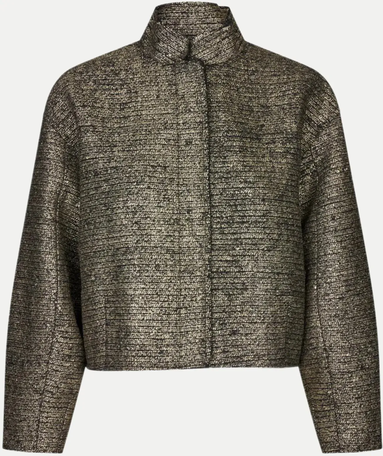 Bouclé-Jacke Safe Silber M