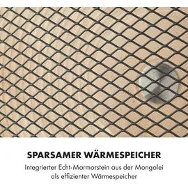 Klarstein Infrarotheizung 1300W Wärmespeicher Marmor Schwarz