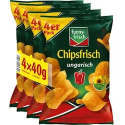 funny-frisch Chipsfrisch ungarisch Chips 4 x 40,0 g