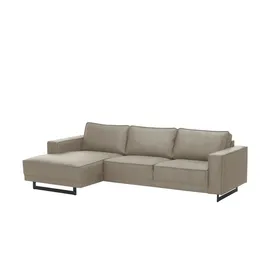 Soho Eckcouch Leder 3-Sitzer Braun