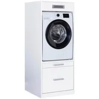 Möbel Kraft Waschmaschinenschrank 67 x 164 x 68 cm Weiß