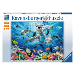 Ravensburger Puzzle Delfine Im Korallenriff, 500 Puzzleteile bunt