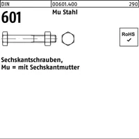 Industrial Quality Supplies Sechskantschraube DIN 601 M12 x 45 100 Stück