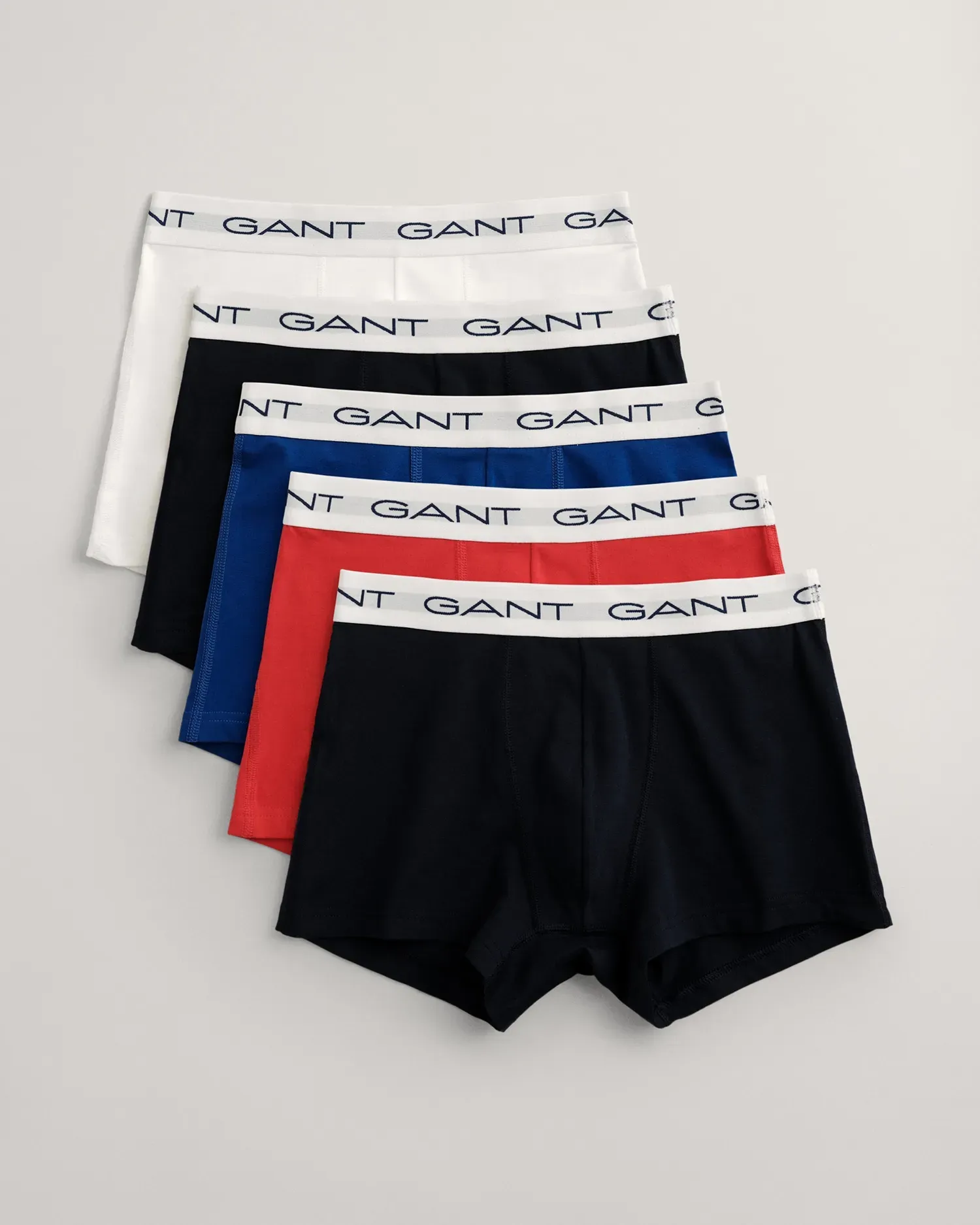 Boxershorts GANT "TRUNK 5-PACK" Gr. S, bunt Herren Unterhosen mit elastischem GANT-Logobund