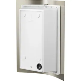 ledscom.de Wandleuchte ZYNO Edelstahl 28,3 cm 1x E27 max. 40W weiß