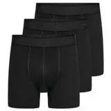 Only & Sons ONSFITZ SOLID BLACK TRUNK schwarz S 3er Pack