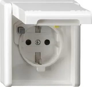 Gira FI-SchutzSteckdose 30mA WG UP Reinweiss SH+Vollpl. 267739