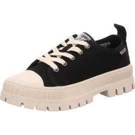 Dockers by Gerli Damen Low-Top Sneaker, Frauen Halbschuhe,schnürer,Plateausohle,straßenschuhe,Strassenschuhe,Sportschuhe,schwarz,40 EU 40 EU
