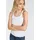 Boss ORANGE Ripptanktop Epetite Premium Damenmode Slim Fit mit Logostickerei weiß S (36)