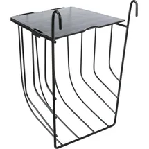 Trixie Heuraufe zum Einhängen, mit Deckel, Metall, 13 x 18 x 12 cm, schwarz