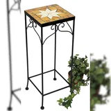 DanDiBo Ambiente Blumenhocker Mosaik Eckig 54 x 54 cm Schwarz