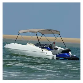 vidaXL Sonnenschutz 3-Bow Bimini-Top 183 x 180 x 137 cm Grau