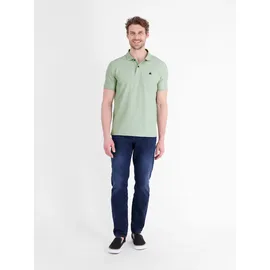 Lerros Poloshirt LERROS "Kassisches Poloshirt für Herren in *Cool & Dry* Piquéqualität", Herren, Gr. L, bay grün, 60% Baumwolle, 40% Polyester, ohne Ausschnitt, Shirts