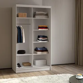 masseno Schwebetürenschrank BELLINA 120 x 216 x 61 cm Schwarz