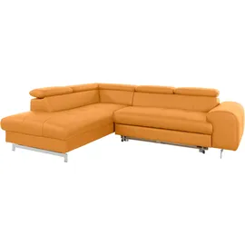 Cotta Ecksofa Kunstleder 2-Sitzer Orange
