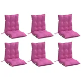 vidaXL Niedriglehner-Auflagen 6 Stk. Rosa Oxford-Gewebe