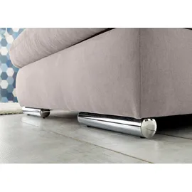 Set One by Musterring Wohnlandschaft "SO 4100 komfortable Federkernunterfederung, inkl. Kopfteilverstellung", grau (elefant 07), B:365cm H:80cm T:225cm, SET ONE BY MUSTERRING, Sofas, Wohnlandschaft, wahlweise Bettfunktion und Sitztiefenverstellung, U-Form