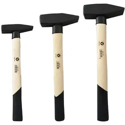 Vago-Tools Profi 3 tlg Set Schlosserhammer 200 800 1000 g