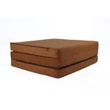 FORTISLINE - Klappmatratze 195x60x9cm - 3-teilige Faltmatratze - H2 Gästematratze - Camping Faltbare - Kamping Bett - Waschbar Bezug - Erwachsene Klappbar - Reisematratze - Schaumstoff Matratze