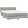 vidaXL Boxspringbett 140 x 200 cm Hellgrau