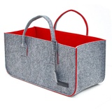 Dune Design Filztasche XXL 25 kg grau/rot 16352