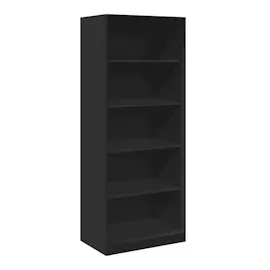 vidaXL Kleiderschrank Schwarz 80x50x200 cm Holzwerkstoff