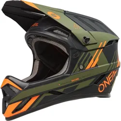 MTB Full Face BACKFLIP Unisex Black GRÜN|orange|olivgrün M