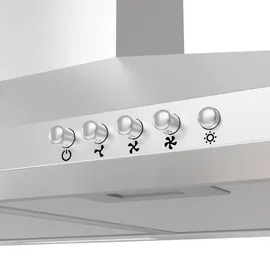 Ciarra Wandhaube 90 cm Silber