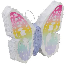 Relaxdays Pinata Schmetterling 3 St. Lila/Pink/Weiß