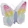 Relaxdays Pinata Schmetterling 3 St. Lila/Pink/Weiß