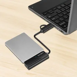 Logilink USB-C auf USB-A Adapter 0,2 m Schwarz
