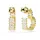 Swarovski Creolen Matrix Weiß 5693512 18k vergoldet Klein