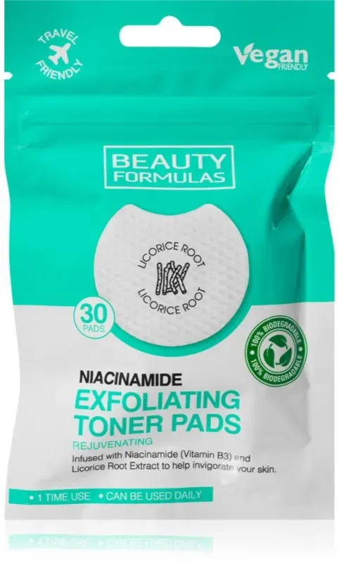 Beauty Formulas Niacinamide Abschminkpads für perfekte Haut 30 St.